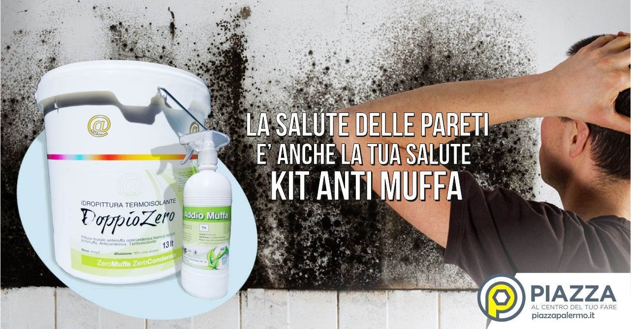 Scopri la promozione della Piazza Concept: Addio muffa sulle pareti, con il kit antimuffa